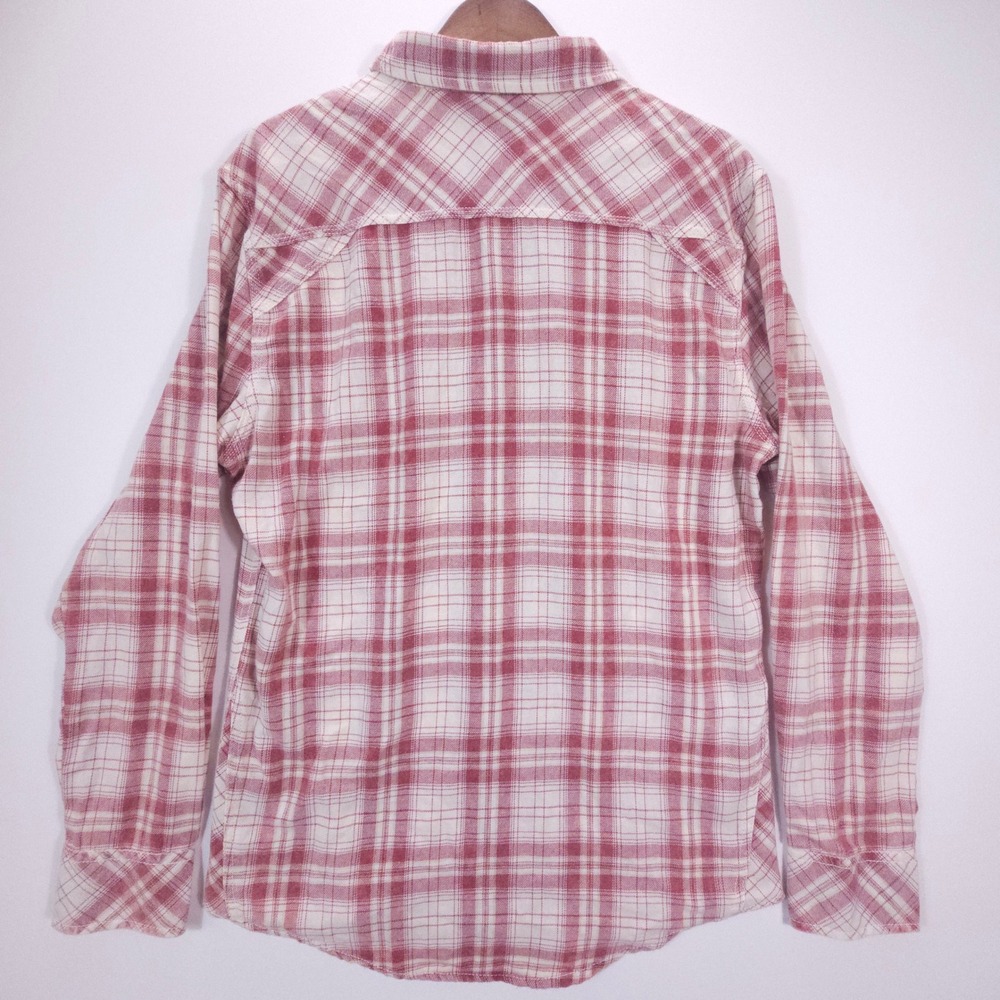 Vintage BKE Flannel Shirt Mens XL Red Plaid Pearl Snap Western Streetwear - Picture 2 of 11